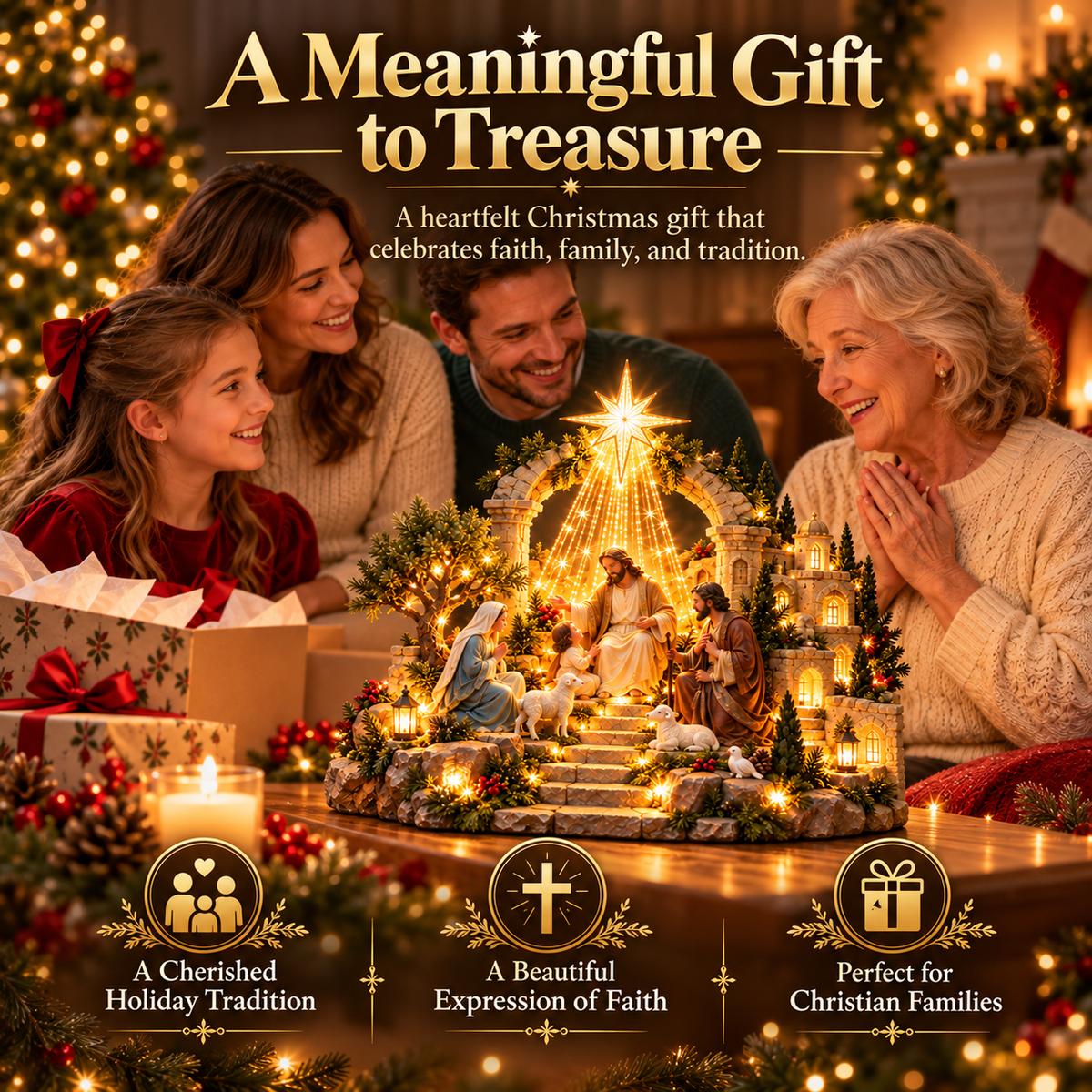 Bethlehem's Blessing as a meaningful Christmas gift for grandparents and Christian families