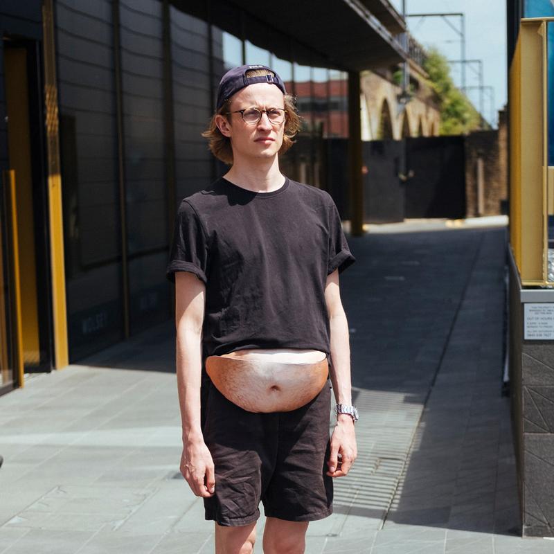 😂 Dad Bod Belly Fanny Pack – Hilarious Realistic Waist Bag with Hidden Storage