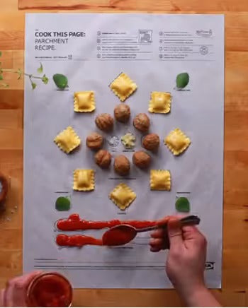 Cut-to-Size Printed Baking Paper – Easy Kitchen, Oven & Meal Prep Sheets