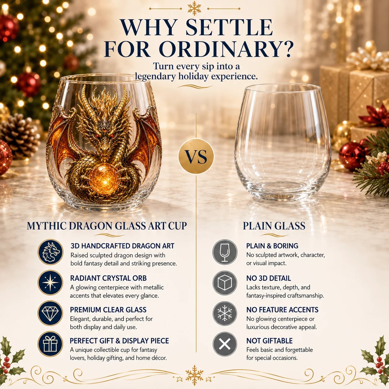 🐉✨ 3D Mythic Dragon Glass Art Cup | Luxury Raised Fantasy Glassware for Whiskey, Home Bar Décor & Legendary Gifts 🎁