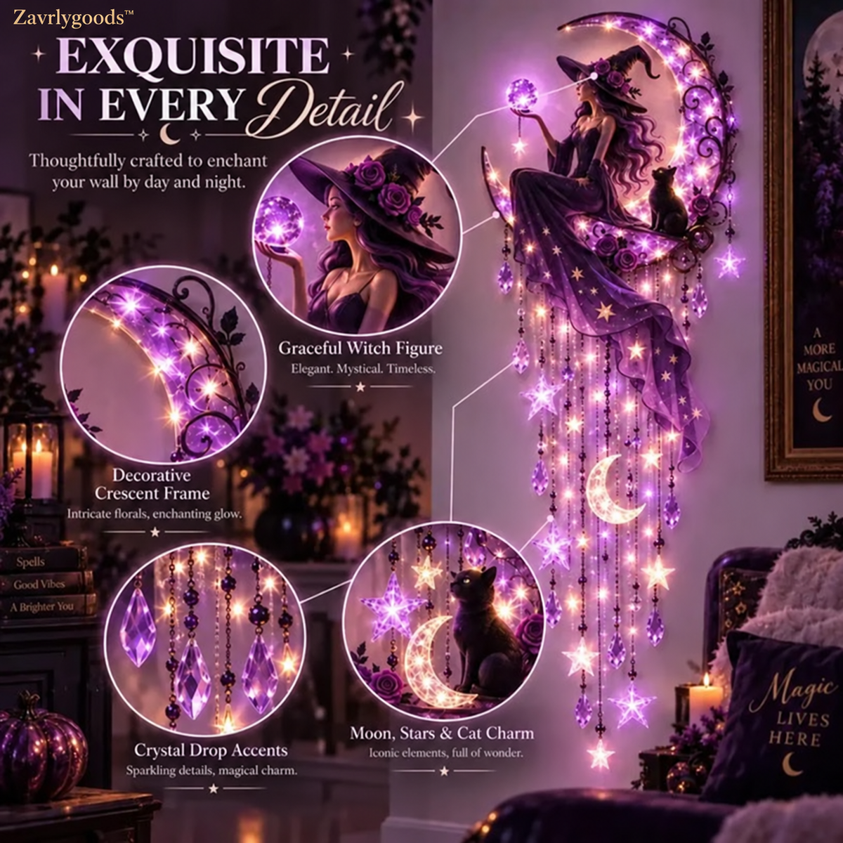 🌙✨ Add A Touch Of Witchy Magic To Any Empty Wall.