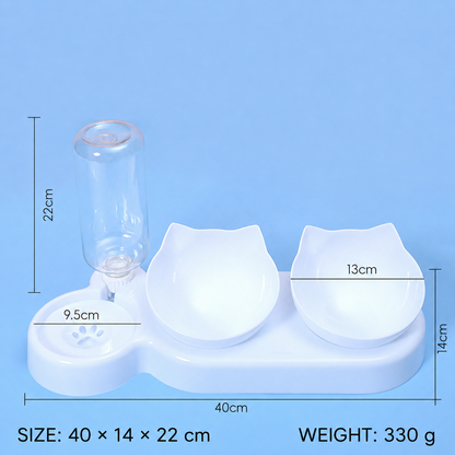 🥳2026 HOT SALE🥳💞50K+ SOLD!50% OFF🔥2-in-1 Ergonomic Elevated Tilted Pet Bowl