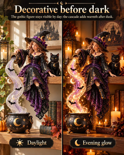 ⏳ Last Day 49% OFF – 🎃 Halloween Magic Cascade Shelf Light Collection | 5 Glowing Gothic Styles for Shelves, Mantels & Spooky Décor ✨