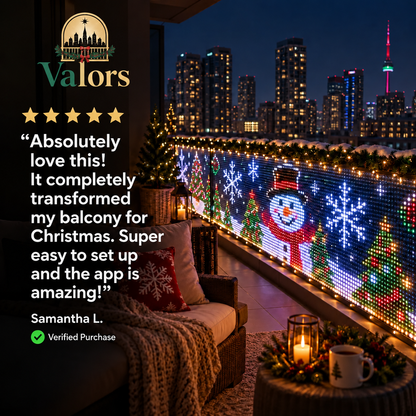 🎄 Smart Christmas Curtain Lights™ – App-Controlled Animated Holiday Window Display