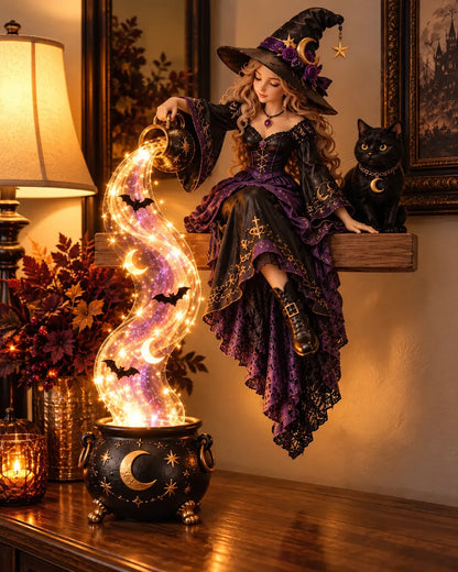 ⏳ Last Day 49% OFF – 🎃 Halloween Magic Cascade Shelf Light Collection | 5 Glowing Gothic Styles for Shelves, Mantels & Spooky Décor ✨
