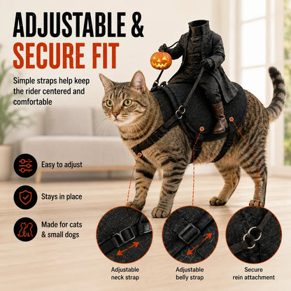 😺The Headless Horseman Rider Pet Costume🎃