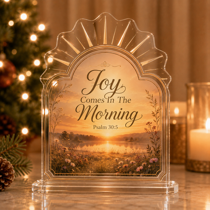 ✝️ Faith & Scripture Acrylic Arch Keepsake