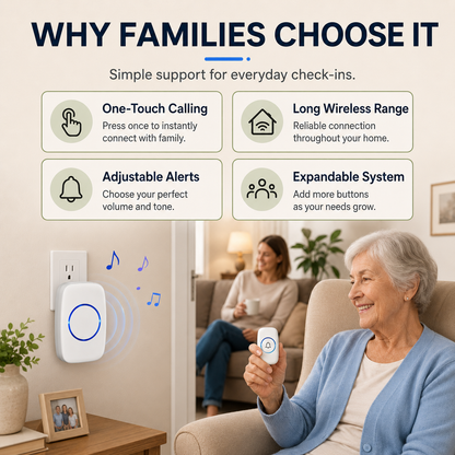 Wireless Family Call Doorbell One Press Brings Family Closer