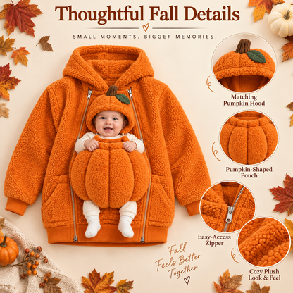 🧡 Our Little Pumpkin Babywearing Hoodie – Cozy Halloween Moments for Mom & Baby