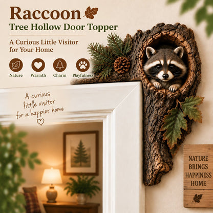 🐿️ 3D Chipmunk Tree Hollow Door Topper | Woodland Animal Doorway Decor For Cozy Nature Homes