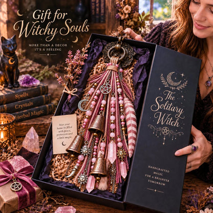 🌙 Celestial Door Charm – Vintage Bells, Moon Charms & Crystal-Style Hanging Decor
