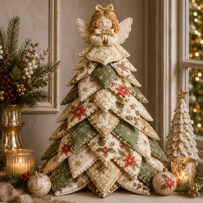🔥LAST DAY 50% OFF - 🎄🧵DIY Quilted Christmas Tree Kit – Handmade Fabric Holiday Tabletop Tree Decor
