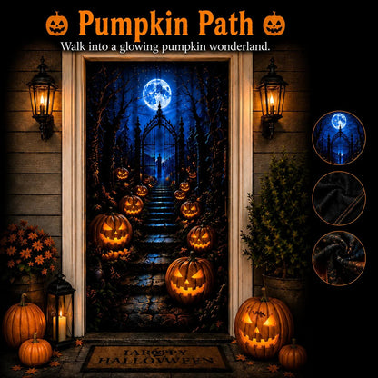 🔥🏷️Buy More, Save More (Up to 20% OFF)🎃Halloween Portal Door Curtain – Realistic Spooky Door Decor