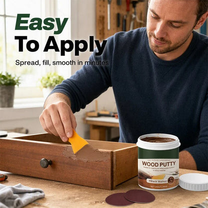 🚪Wood Repair Filler Putty – Fill Cracks, Chips & Worn Edges for a Smoother Finish