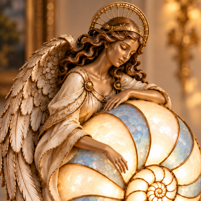✨ Enchanted Nautilus Lamp Collection™ — Sculpted Beauty & Mesmerizing Spiral Light