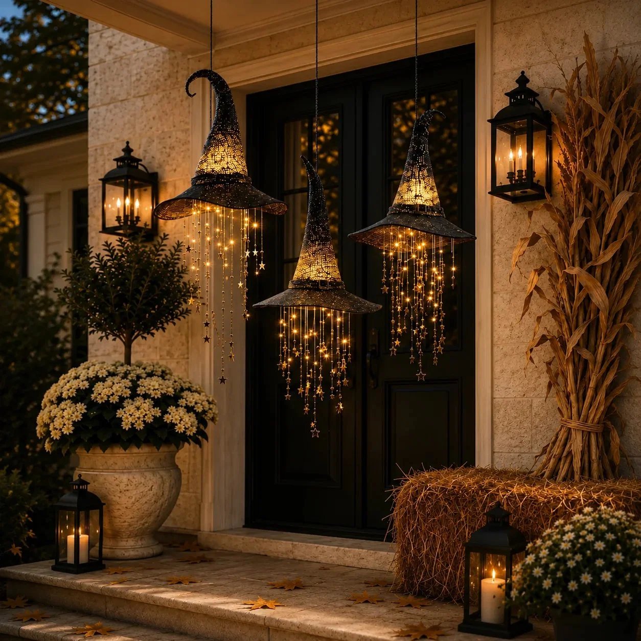🔮 Lighted Witch Hat Hanging Chime Where Halloween Magic Meets Enchanted Glow