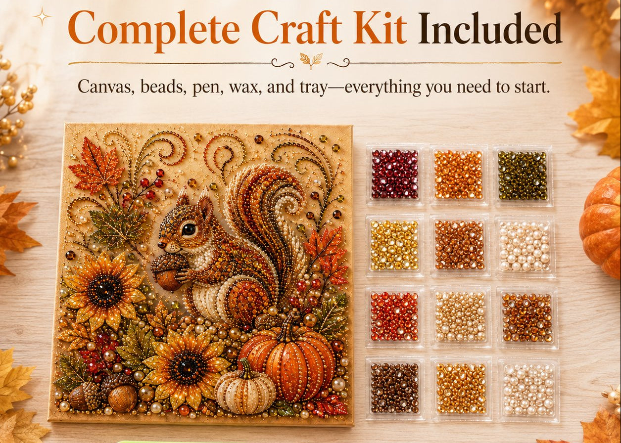 🔥 Last Day 49% OFF 🍂💎 Autumn Pearl Painting Kit – Relaxing DIY Craft to Create Sparkling Fall Artwork 🖌️