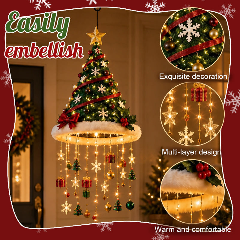 🎄Christmas Hat Hanging Light – Warm LED Glow & Festive Holiday Charm