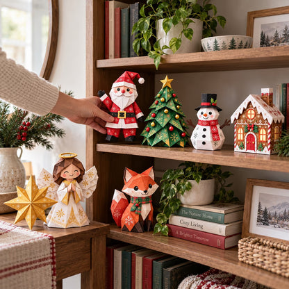 🎄 Paper Christmas Master Set™ – 5-in-1 3D Holiday Craft Kit with 250 Festive Papers