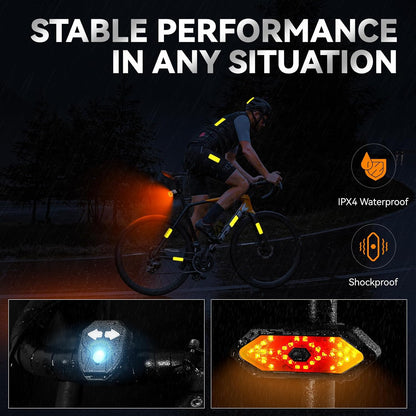 🔥 49% OFF Limited Time Deal | Smart Wireless Bike Tail Light With Turn Signals & Remote Control