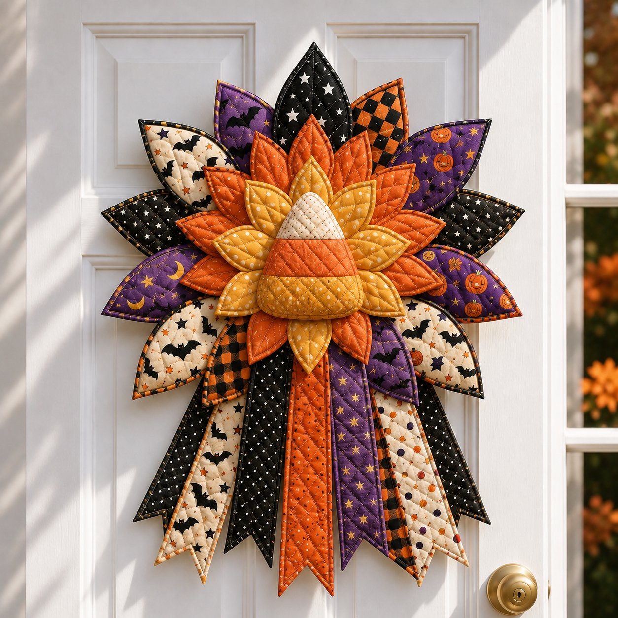 🔥Last Day 49% OFF - 🎃DIY Quilted Halloween Pumpkin Door Hanger Kit