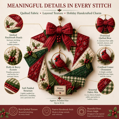 🔥LAST DAY 50% OFF - 🎄Christmas Fabric Wreath DIY Kit 💫