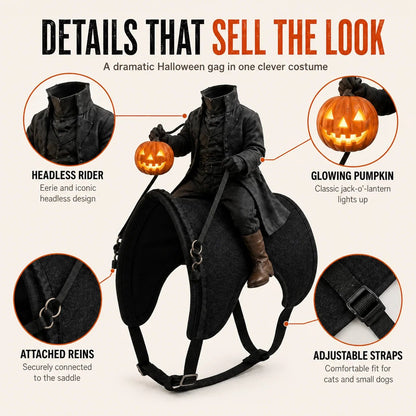 🎉😺The Headless Horseman Rider™ Pet Costume🎃