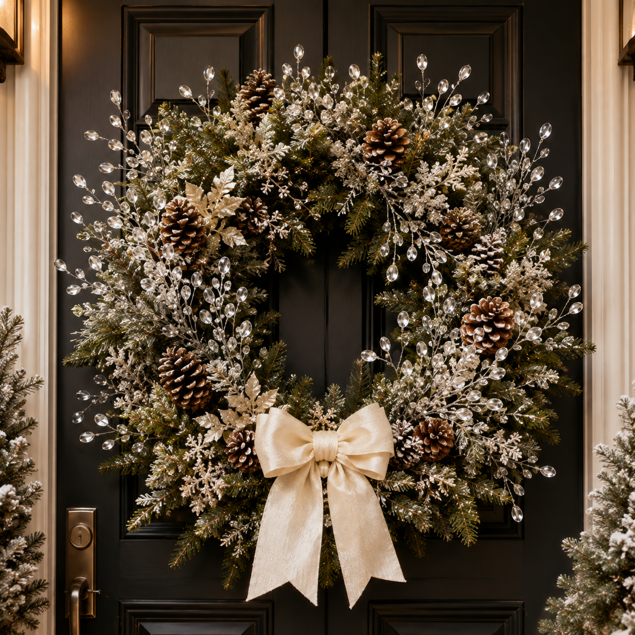 ✨ Crystal-Look Berry Sprays for Christmas Trees 🎄 – Flexible Holiday Picks for Wreaths, Vases & Garlands