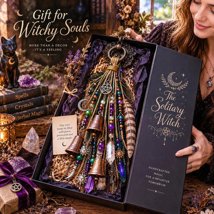 🌙 Celestial Door Charm – Vintage Bells, Moon Charms & Crystal-Style Hanging Decor