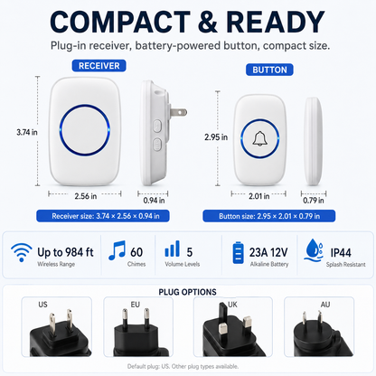 Wireless Family Call Doorbell One Press Brings Family Closer