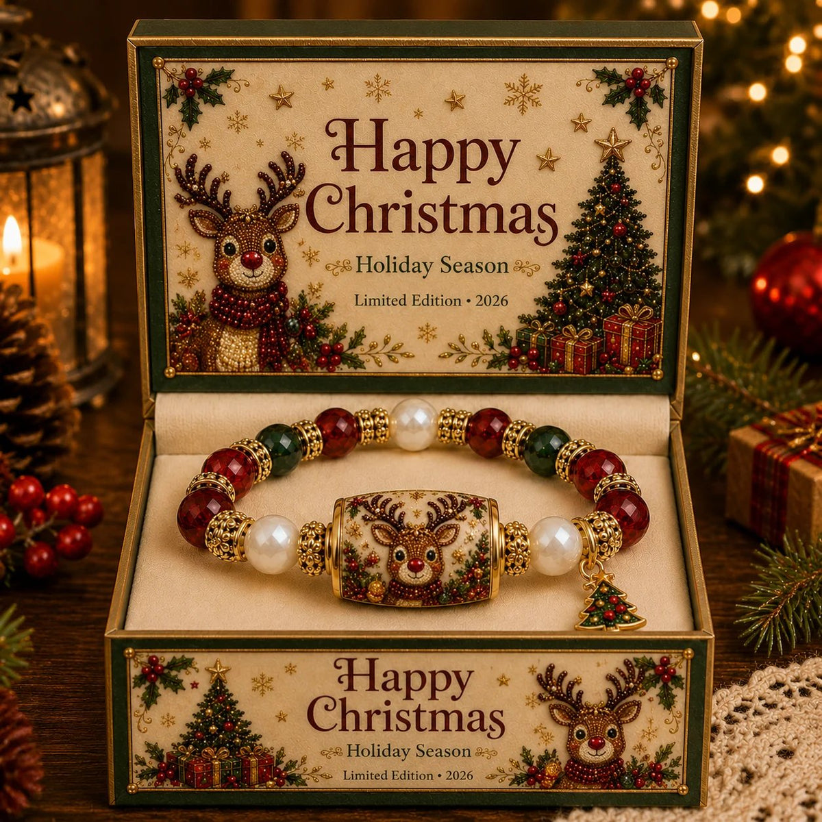 🎄Christmas Magic Collection Pearl Bracelet — Carry the Magic of Christmas Wherever You Go
