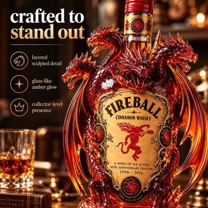🐉 Legendary Dragon Collector Bottle™ – Sculpted Multi-Head Dragon Display for Home Bar & Gifting
