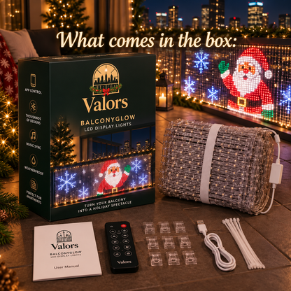 🎄 Smart Christmas Curtain Lights™ – App-Controlled Animated Holiday Window Display