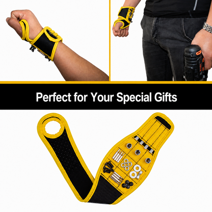 🧲 Magnetic Tool Wristband – Hands-Free Holder for Screws, Bits, Nuts & Bolts