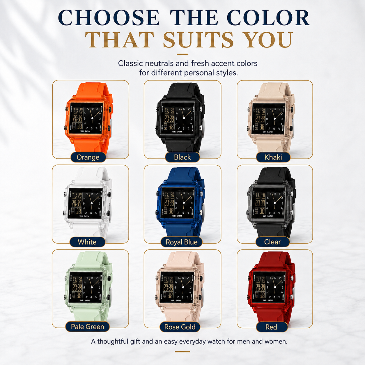 Zavrlygoods™ Analog-Digital Sport Watch – Waterproof, Luminous & Multi-Function