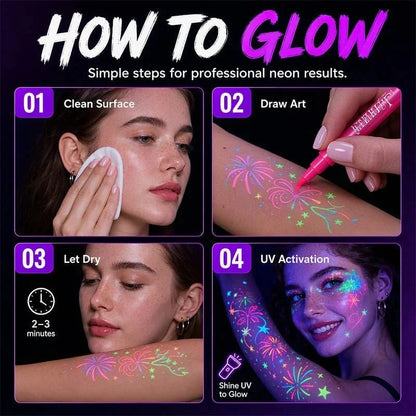 Zavrlygoods™ Glow Party Tattoo Pens