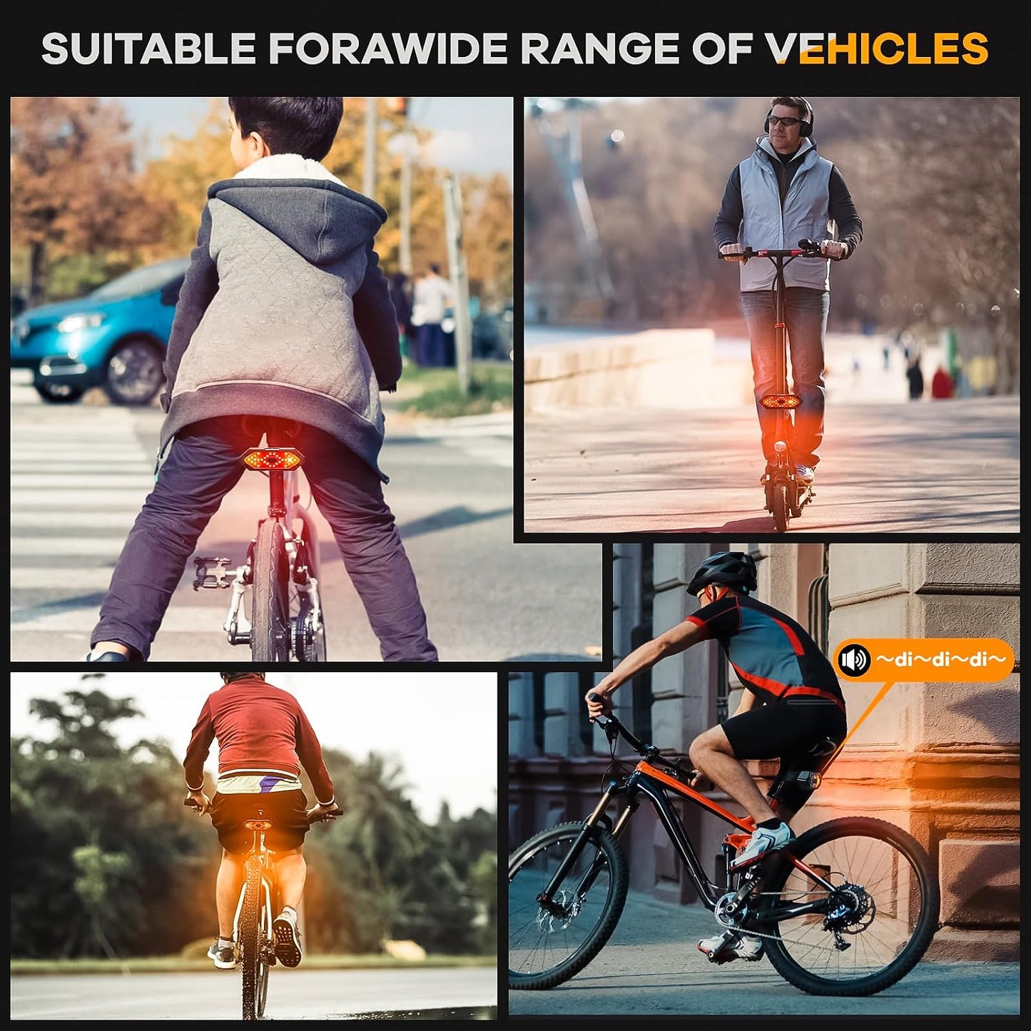🔥 49% OFF Limited Time Deal | Smart Wireless Bike Tail Light With Turn Signals & Remote Control
