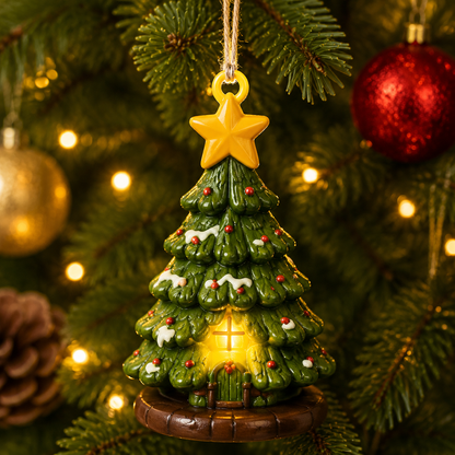 🔥Hot Sale - 50% OFF🔥🎄 Mini Christmas Village™ Light-Up Resin Ornament Collection