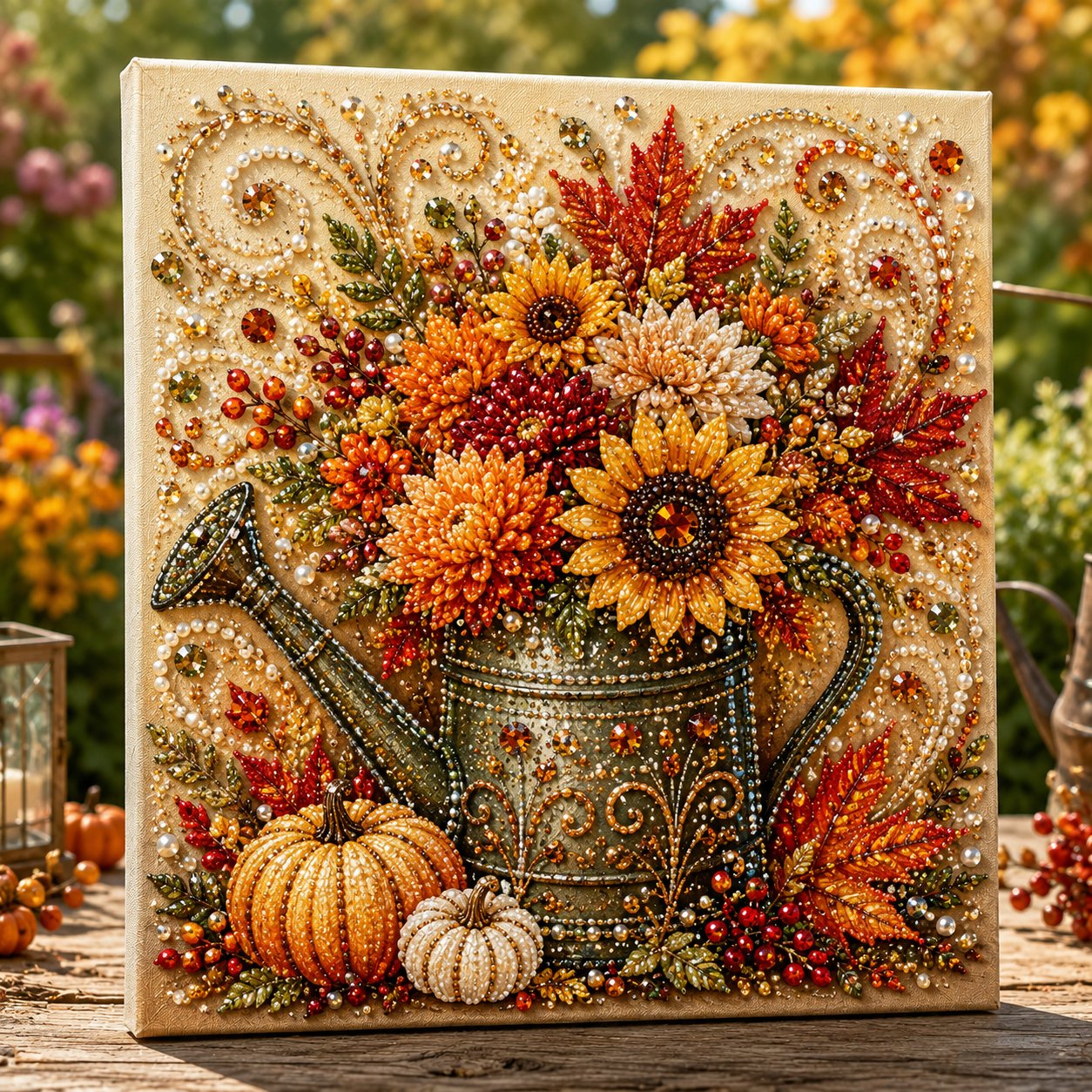🔥 Last Day 49% OFF 🍂💎 Autumn Pearl Painting Kit – Relaxing DIY Craft to Create Sparkling Fall Artwork 🖌️