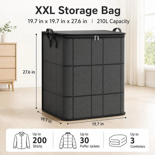 🔥Summer Limited-Time 50% OFF 🎁 – Large Capacity Zippered Fabric Organizer for Bedding & Clothes