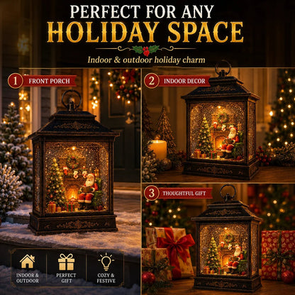 🎅 Santa’s Magical Fireplace Lantern-🎄 Bring the Magic of Christmas Home ✨