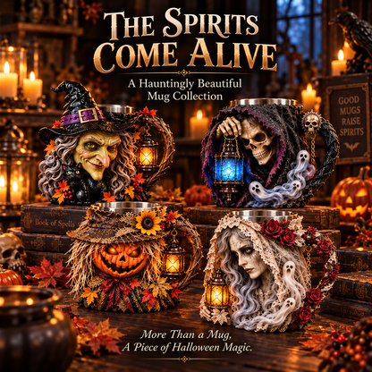 🔥 Halloween Hot Sale | The Spirits Come Alive™ Spooky Sculpted Mug Collection