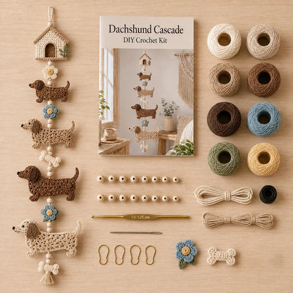 🔥Hot Sale - 50% OFF🔥🐦Hummingbird Garden Cascade DIY Crochet Kit🦋
