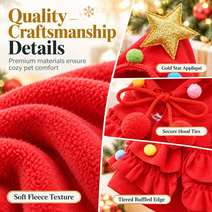 🎄 Christmas Hot Sale - 50% OFF🐶Christmas Tree Pet Cloak Costume for Dogs and Cats