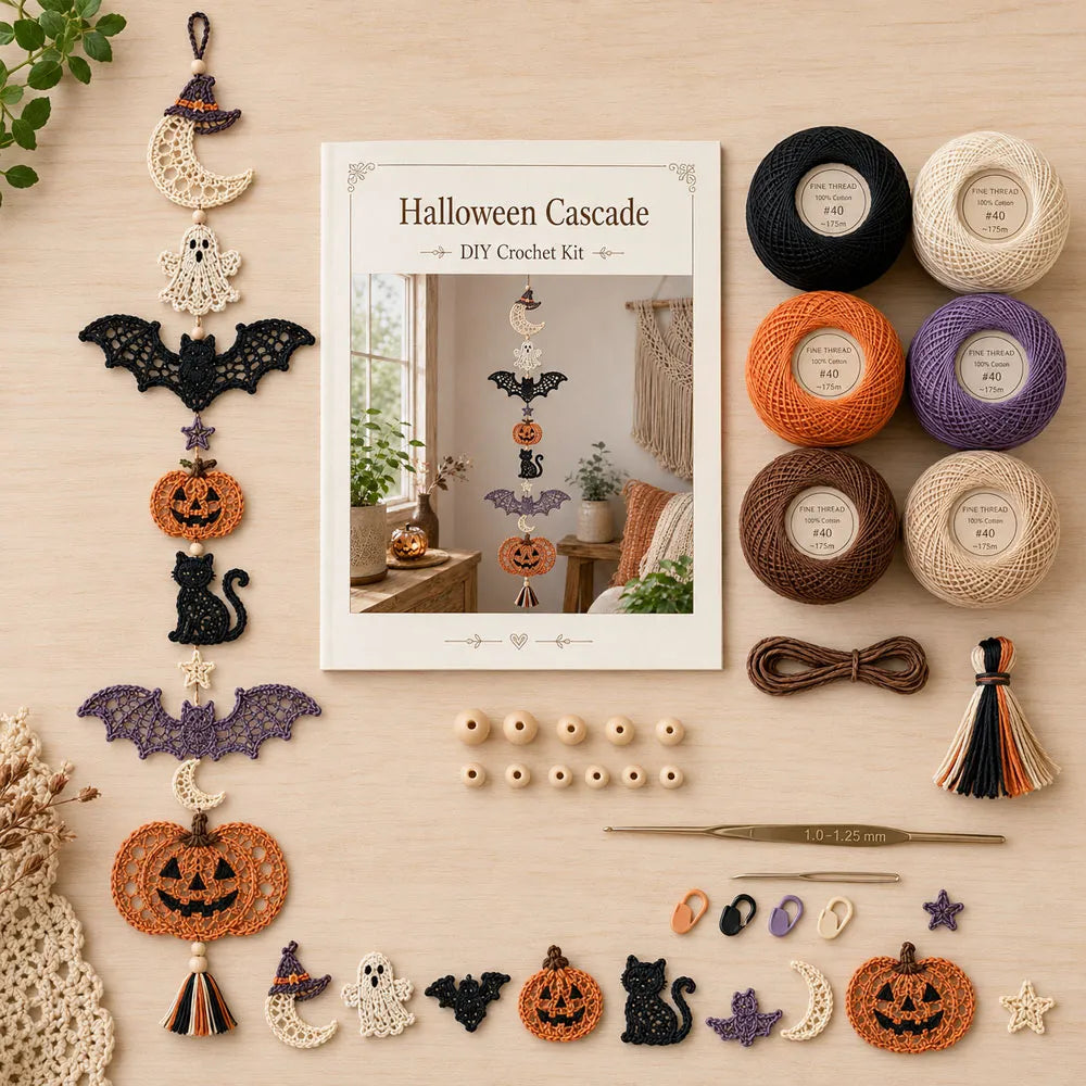 🔥Hot Sale - 50% OFF🔥🐦Hummingbird Garden Cascade DIY Crochet Kit🦋