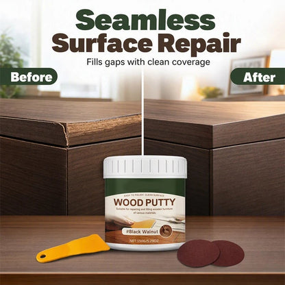 🚪Wood Repair Filler Putty – Fill Cracks, Chips & Worn Edges for a Smoother Finish