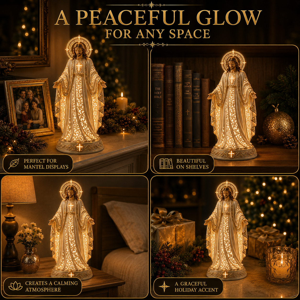 🎄 Jesus Christmas Guardian Light ✨ – A Beautiful Symbol of Faith, Love & Hope