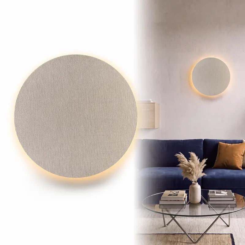 Minimalist Round LED Touch Sconce | 3 Color Modes