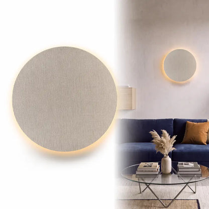 Minimalist Round LED Touch Sconce | 3 Color Modes