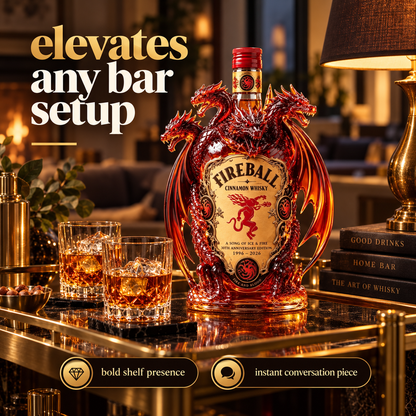 🐉 Legendary Dragon Collector Bottle™ – Sculpted Multi-Head Dragon Display for Home Bar & Gifting